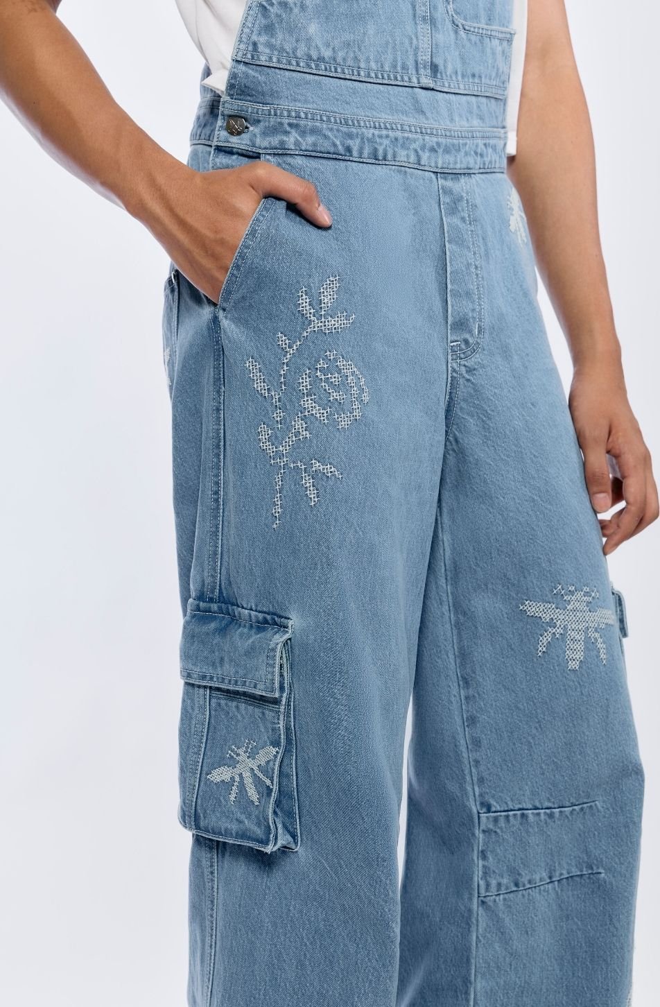 Overalls Denim Cargo (จัดส่ง 05/10)