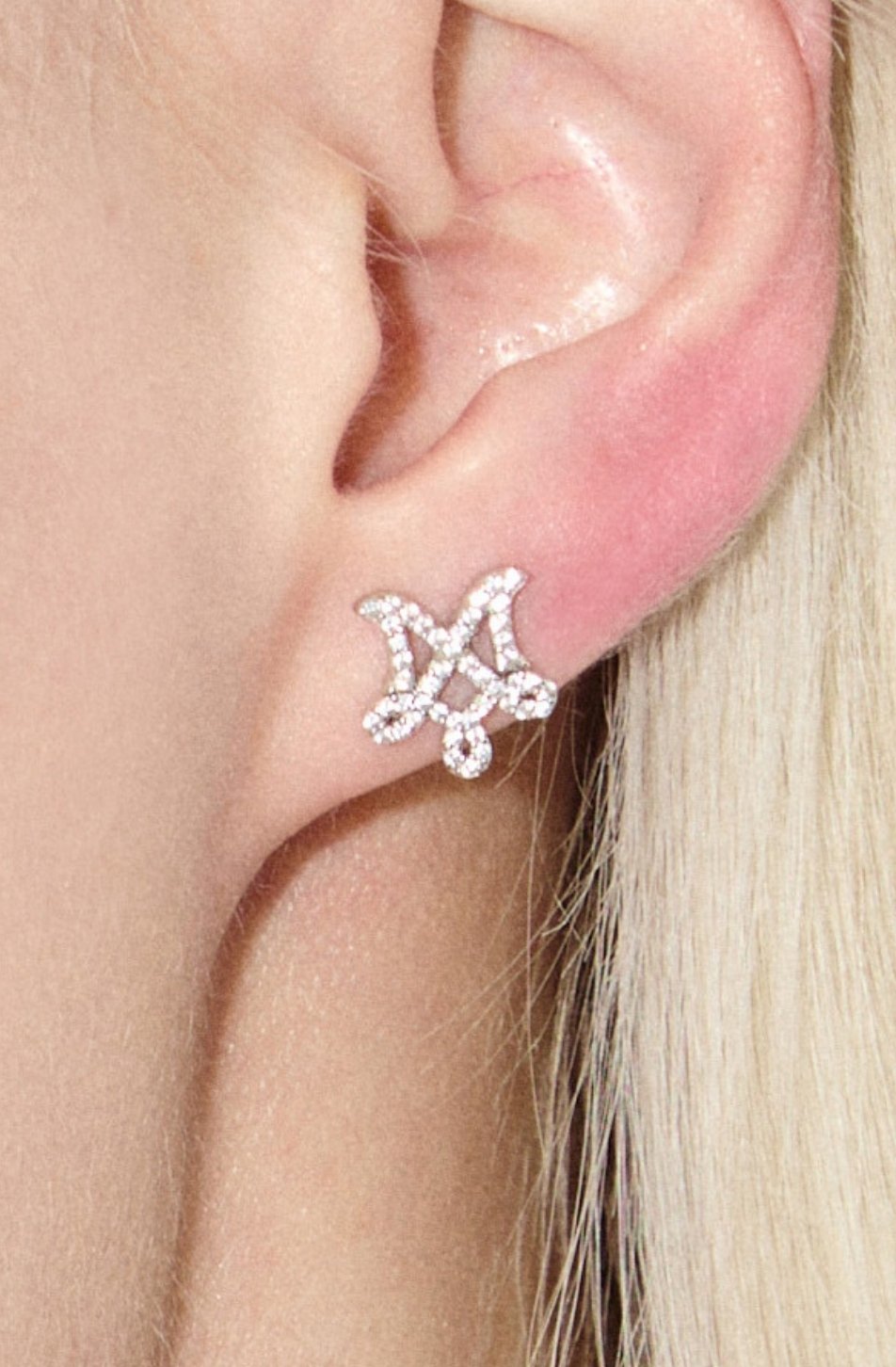 M Logo Earrings