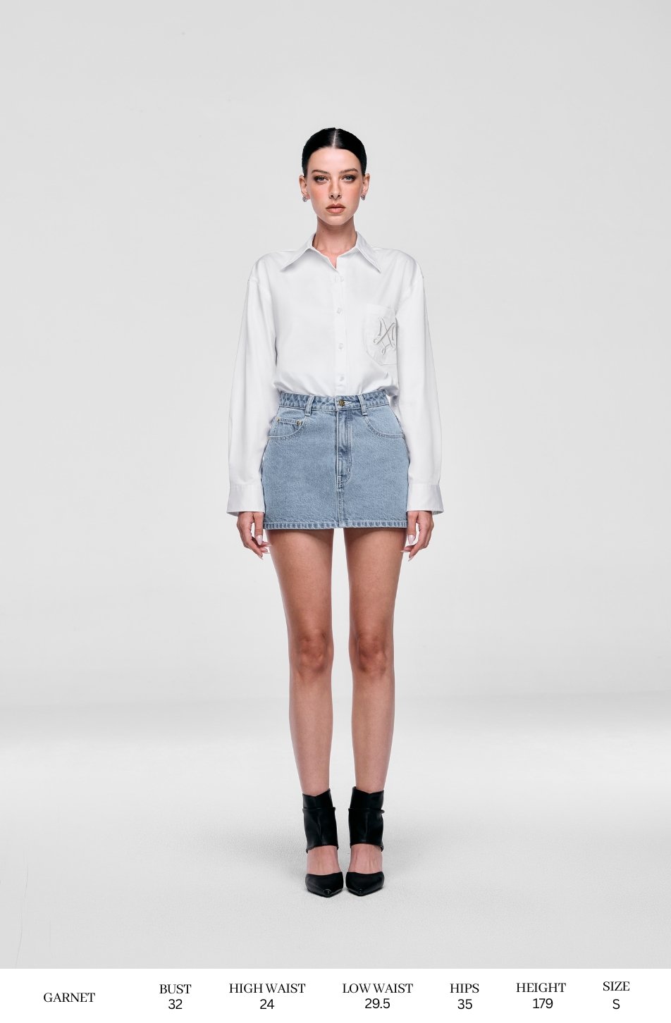 A Line Denim Skirt (จัดส่ง 30/07)