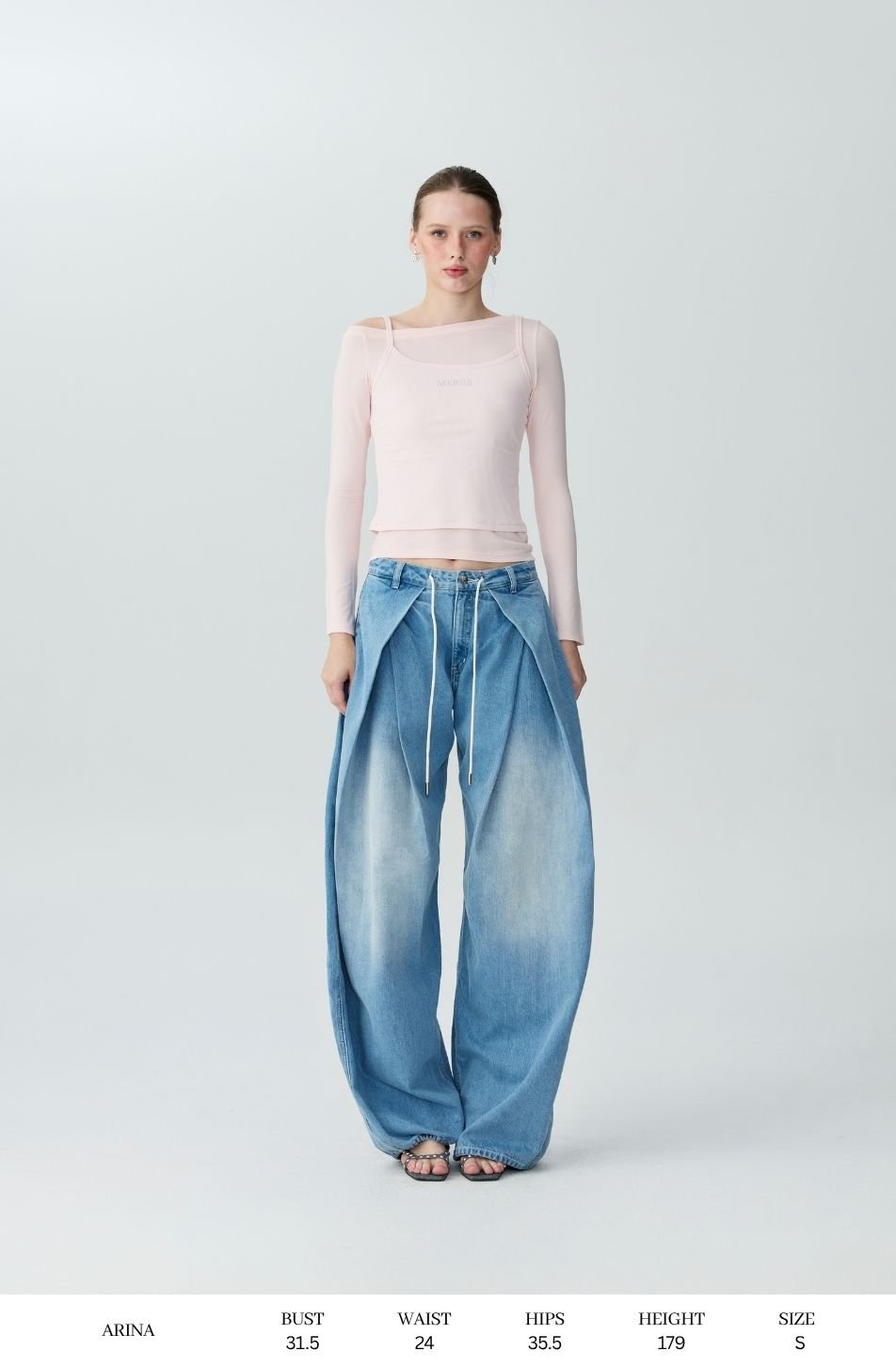 Bubble Barrel Jeans (จัดส่ง 19/11)