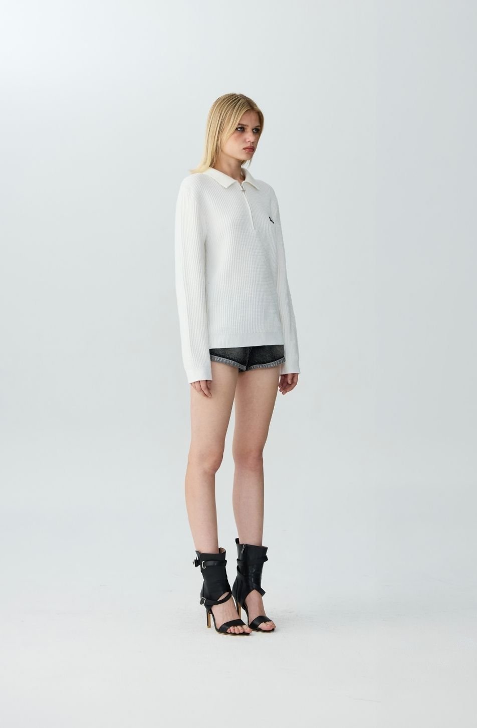 Merge Zip Up Knit Polo