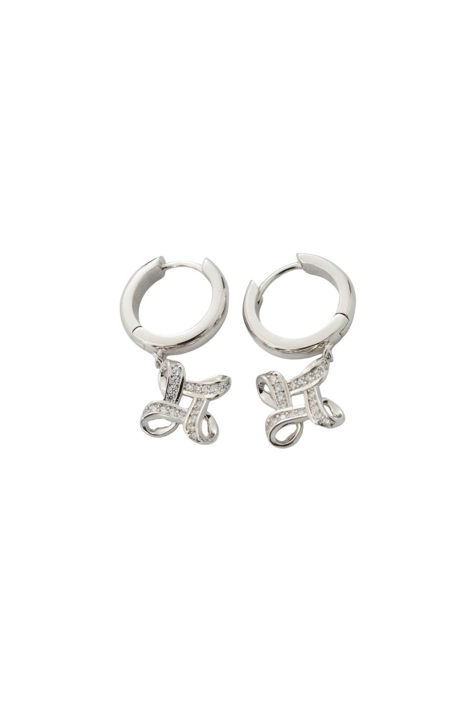 Merge Hoop Earrings (Crystal White จัดส่ง 24/10)