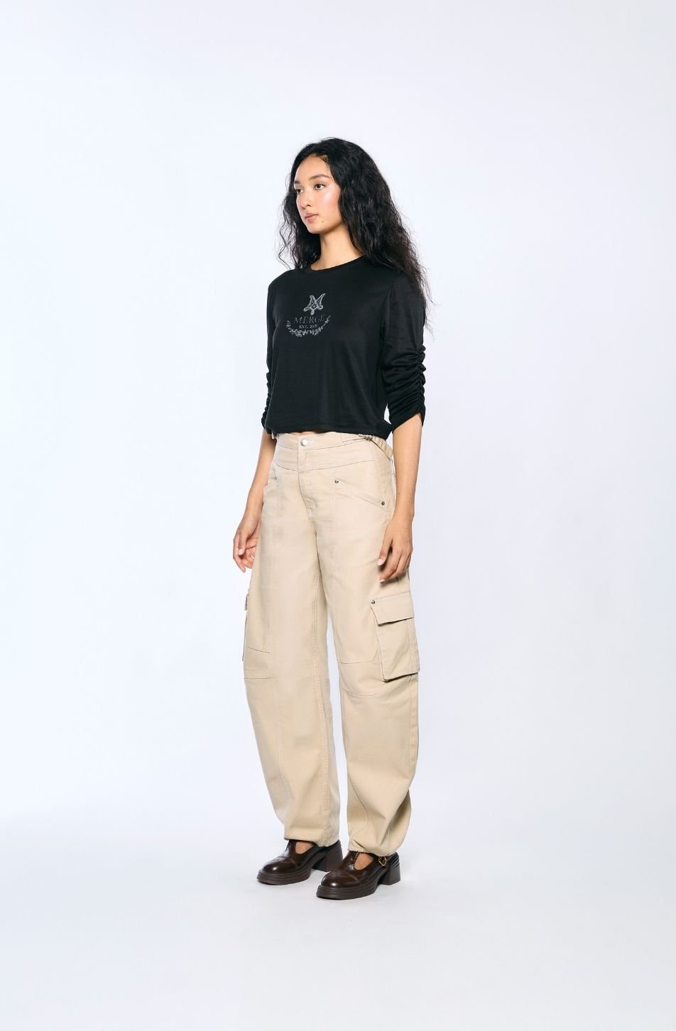 Ciel Long Sleeve Tee (พร้อมส่ง / Beige จัดส่ง 21/09)