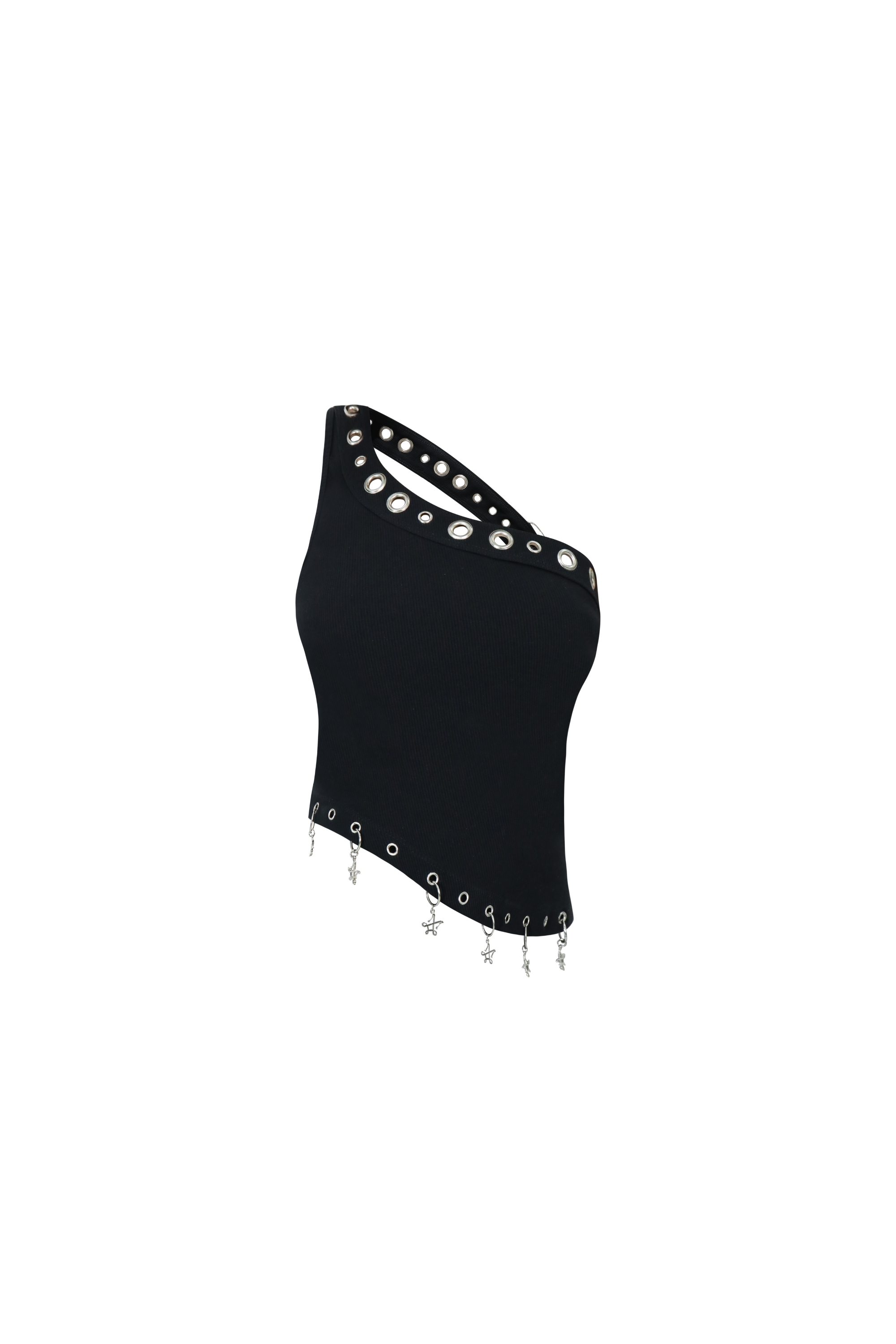 Merge Eyelet One Shoulder Top