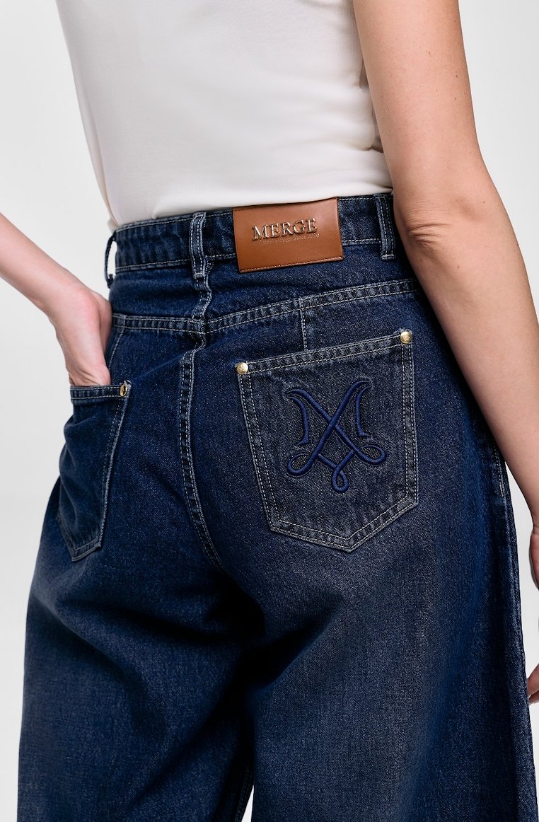 Barrel Wide Jeans (จัดส่ง14/08)