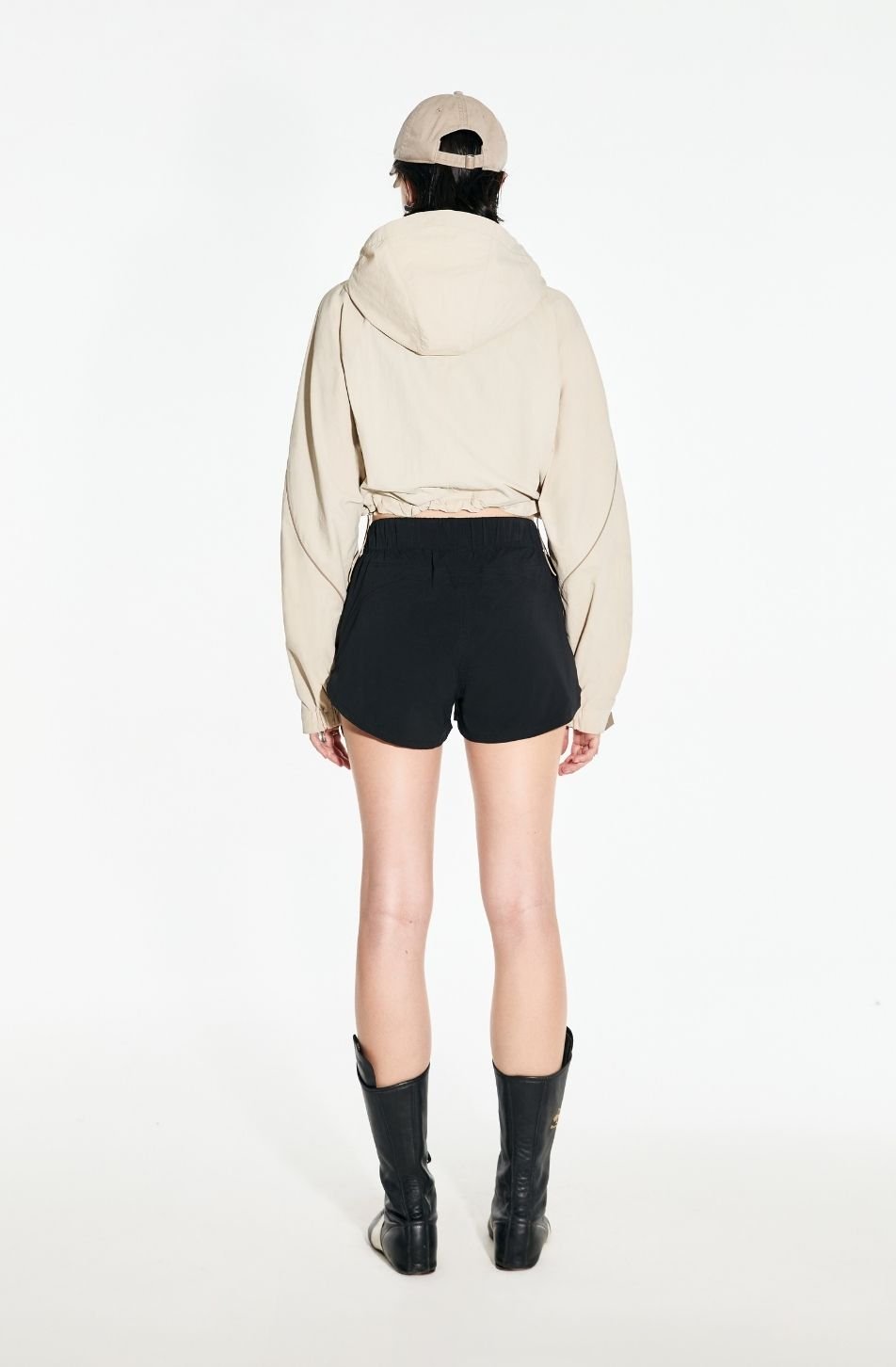Merge Nylon Cropped Jacket