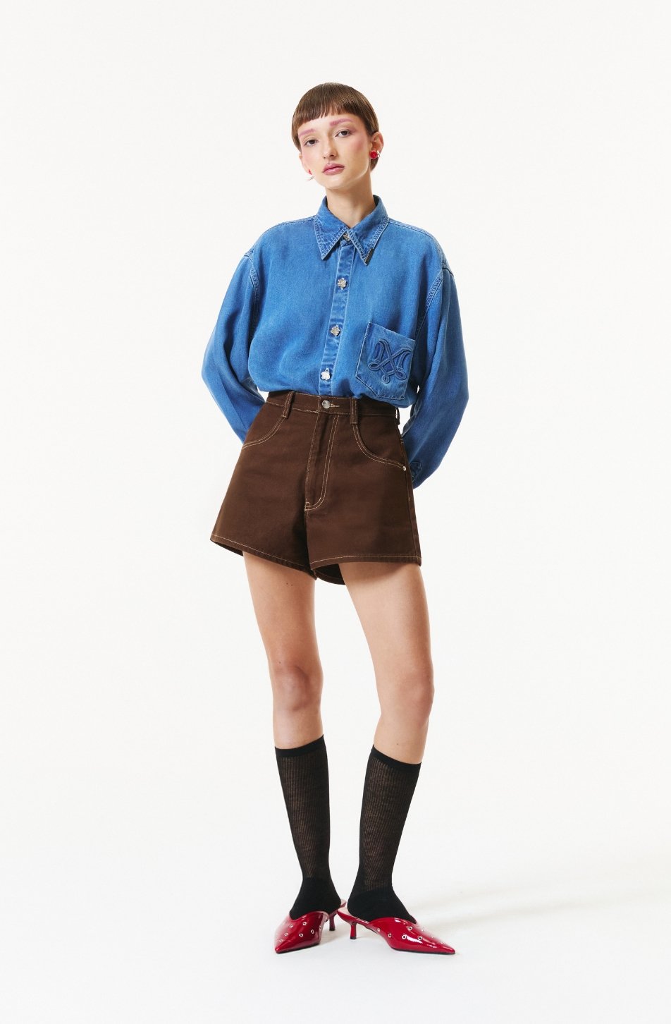 Signature Denim Shorts 01