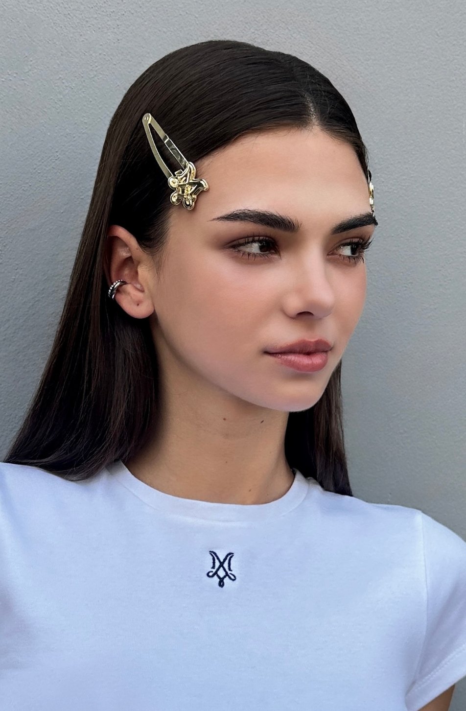 Logo Snap Hair Clips 