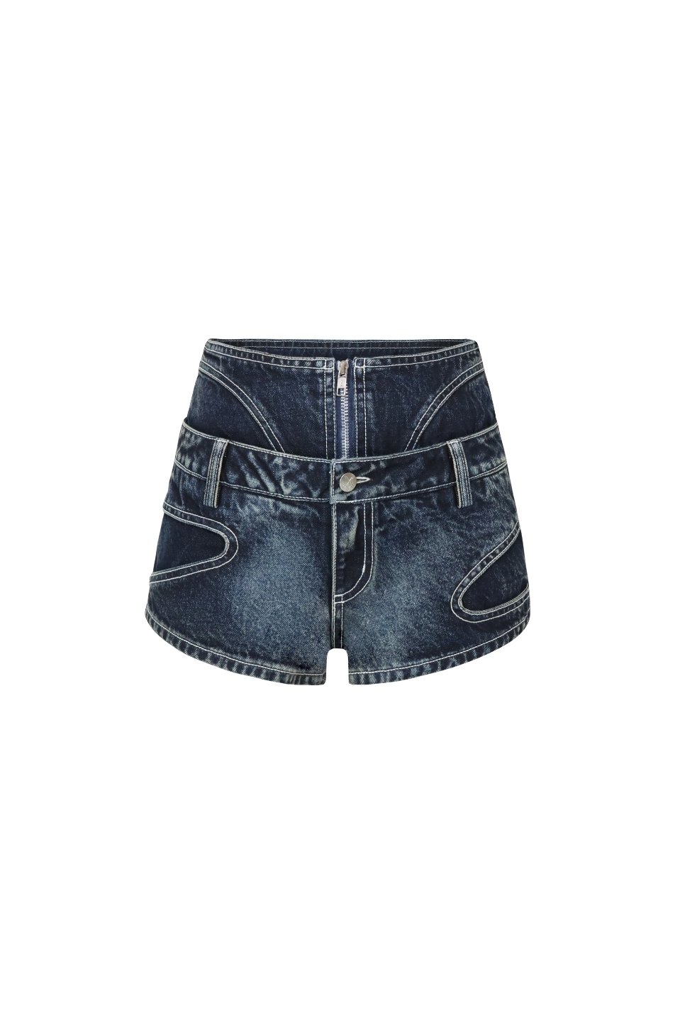 Merge Add Curve Denim Shorts