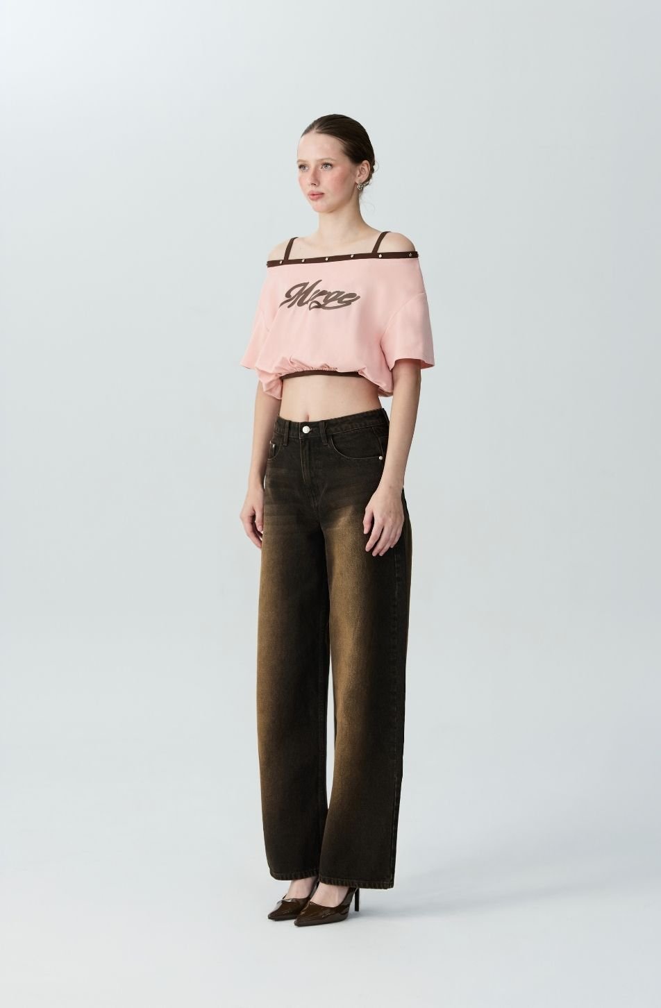 Paula Cropped Off Shoulder Top (จัดส่ง 12/11)