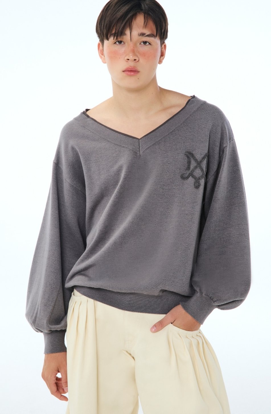 Vee Knit Sweater