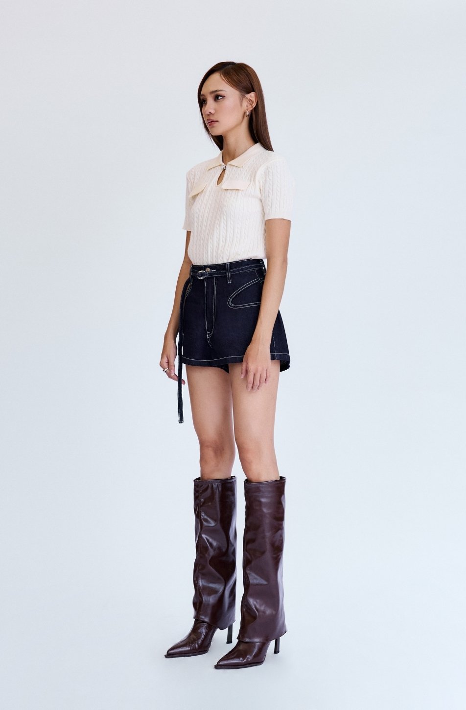 Femme Knit Polo 