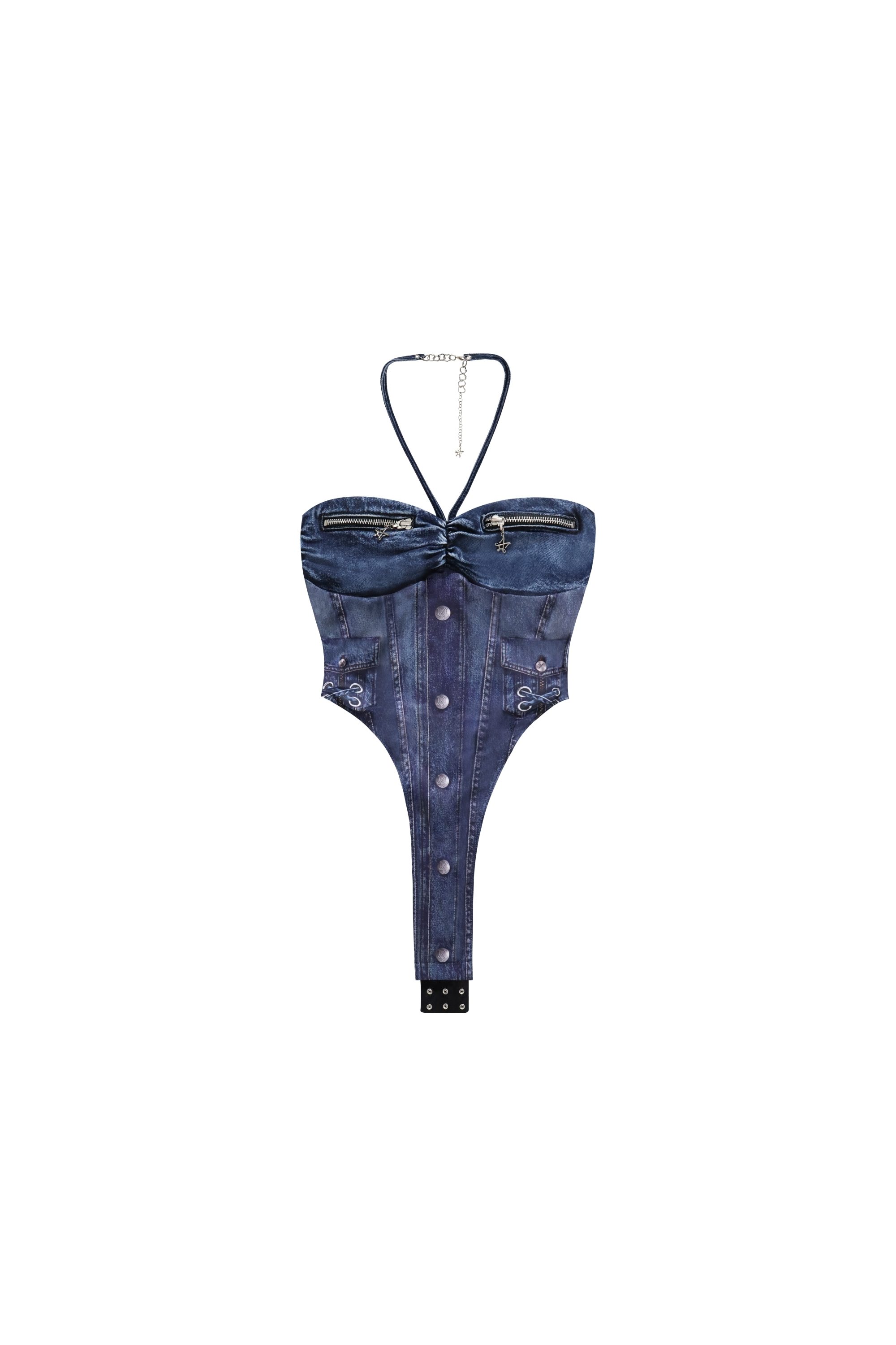 Merge Edgy Halter Bodysuit