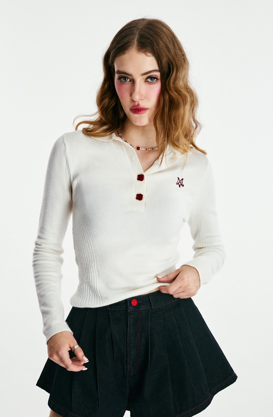 Mo-Ne Long Sleeve Polo (จัดส่ง 13/02)