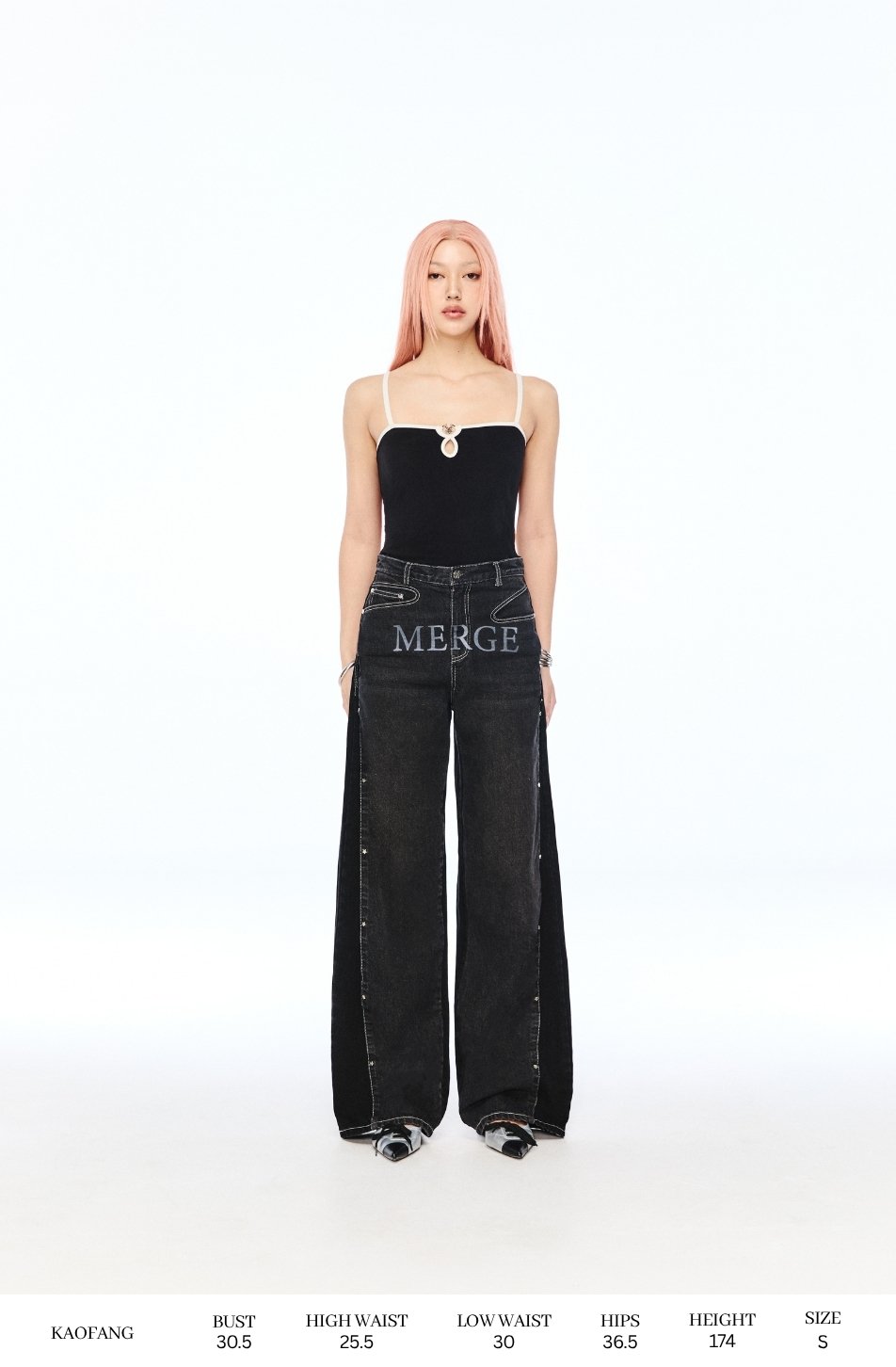 Shape Wide Jeans (จัดส่ง 26/06)