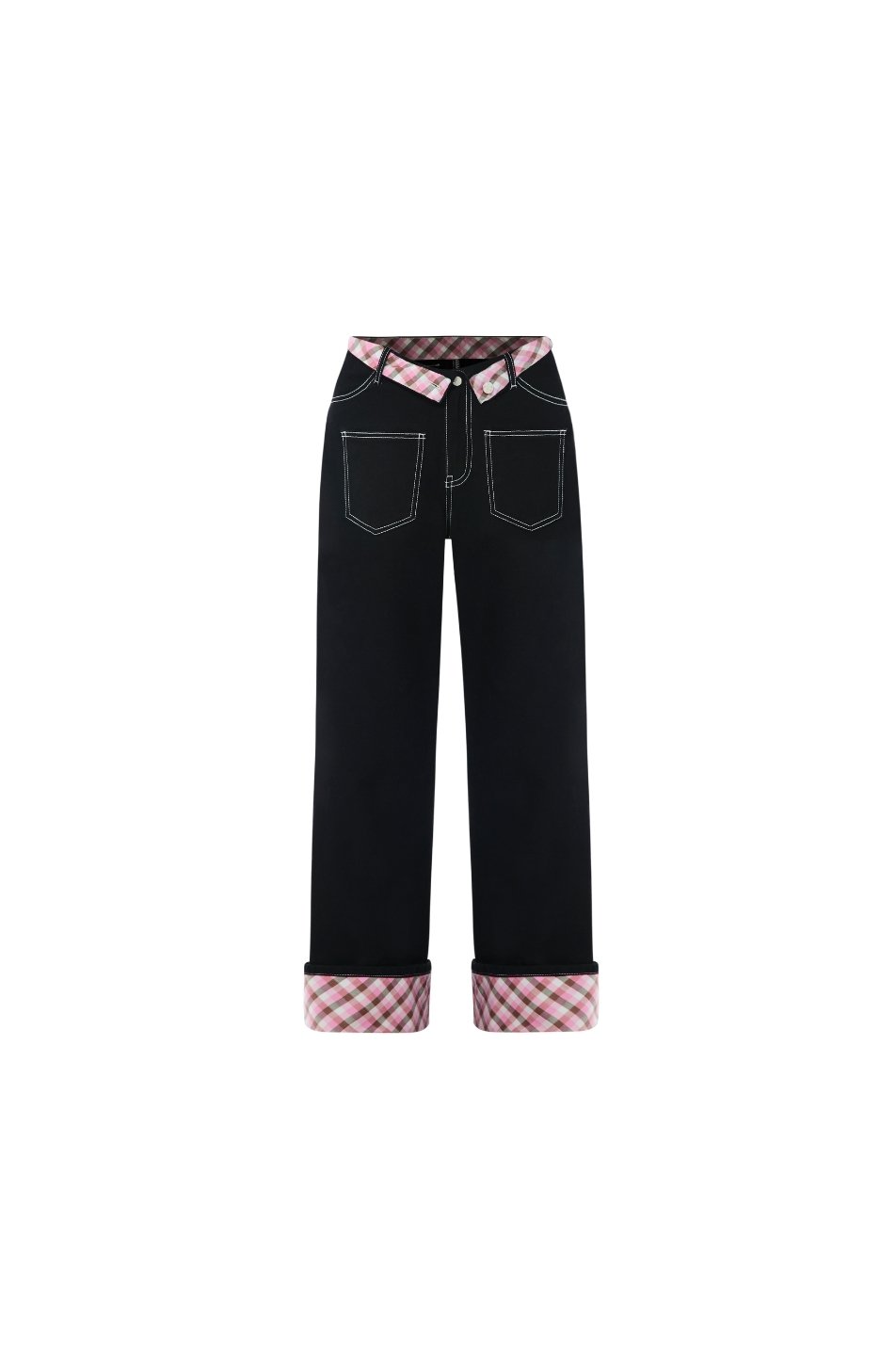 V Folded Waist Jeans (จัดส่ง 30/06)