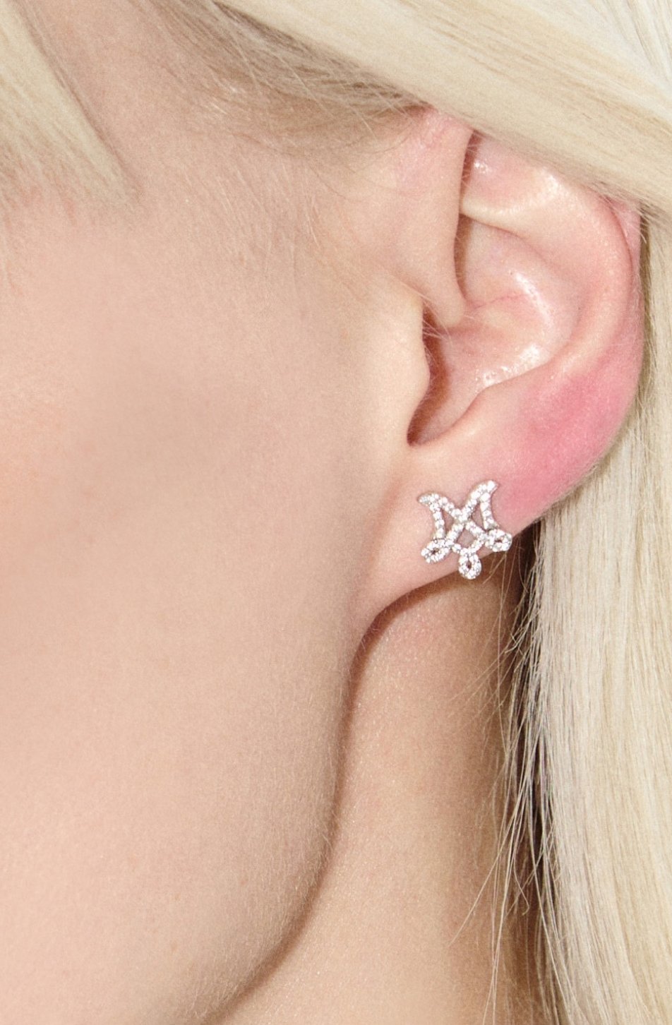 M Logo Earrings