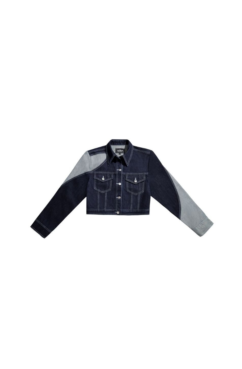 Merge Denim Cropped Jacket