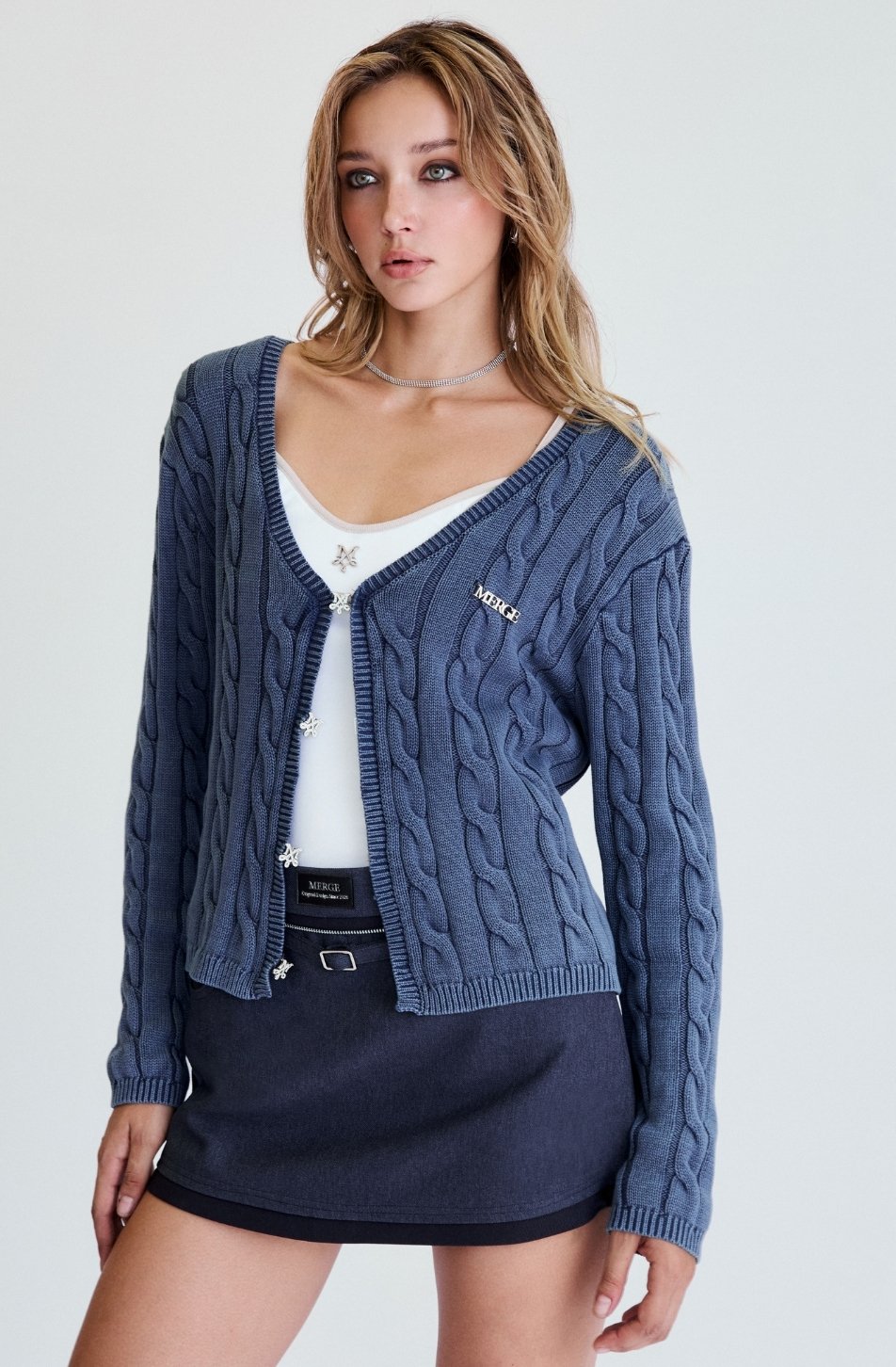 Dana Cardigan (Dusty Blue จัดส่ง 20/04)