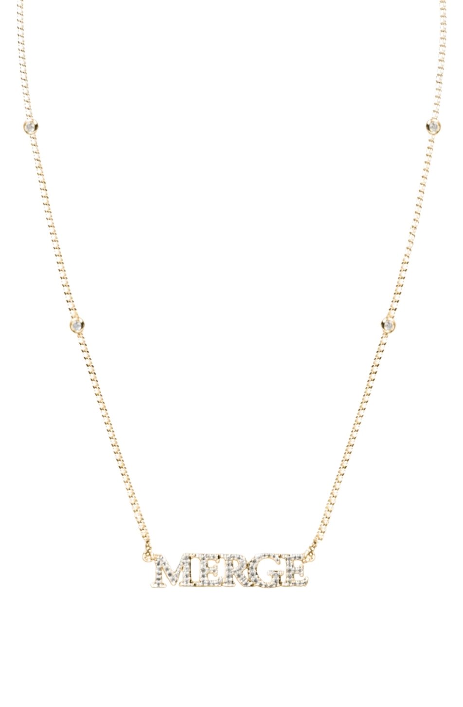 Merge Charm Necklace (Crystal Champagne จัดส่ง 08/08)