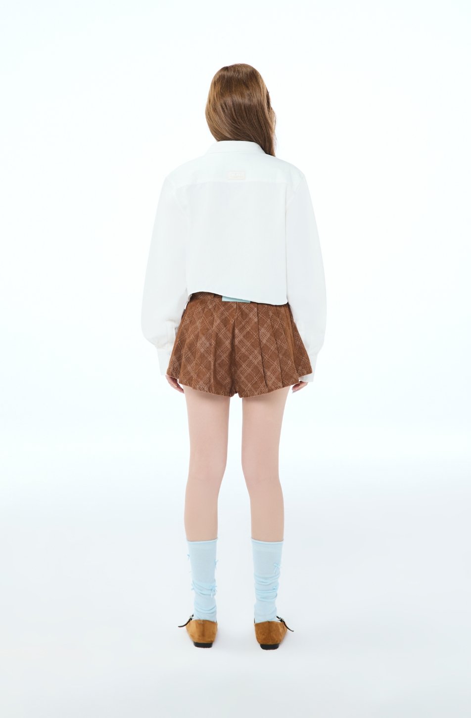 Puffy Pleated Denim Shorts (สีใหม่จัดส่ง 02/07)