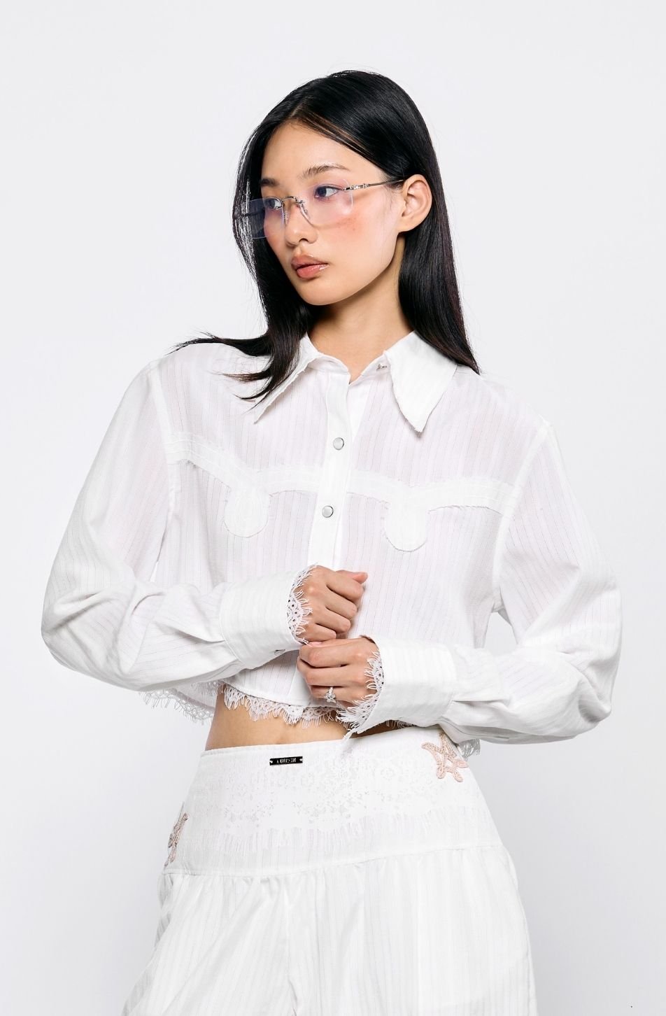 Camila Cropped Shirt