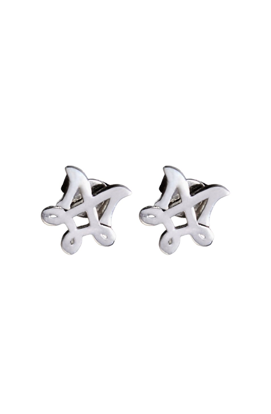 M Logo Earrings