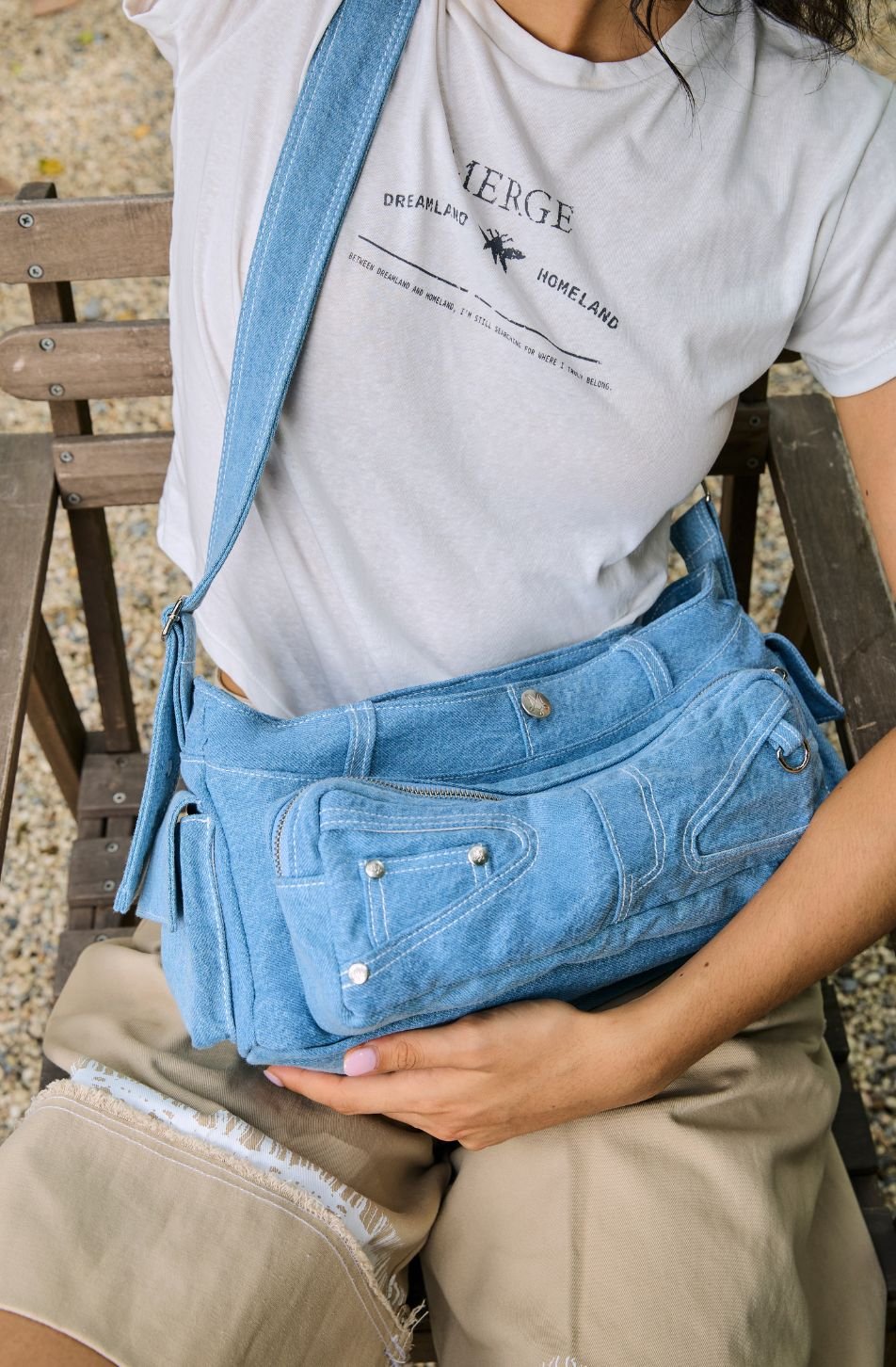Merge Cargo Bag Denim Blue