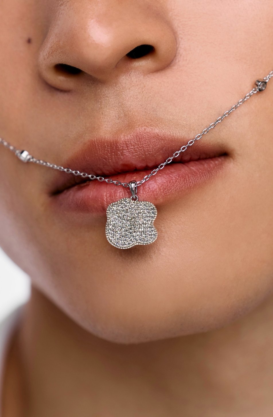 Merge Freeform Necklace (Black Silver จัดส่ง 24/07)