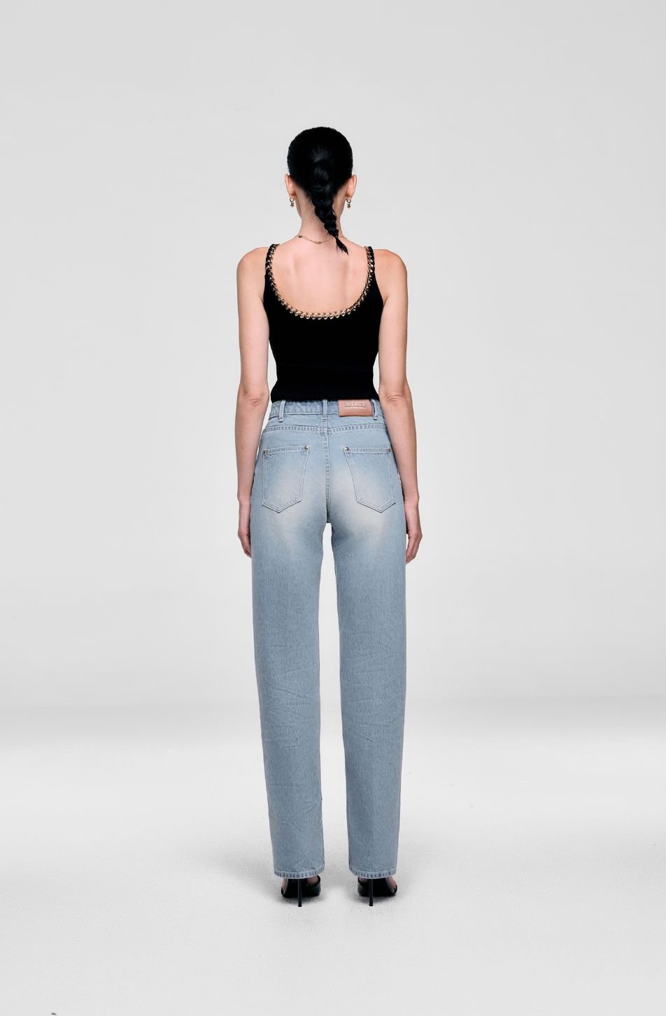 Slim Mid Waist Jeans 03