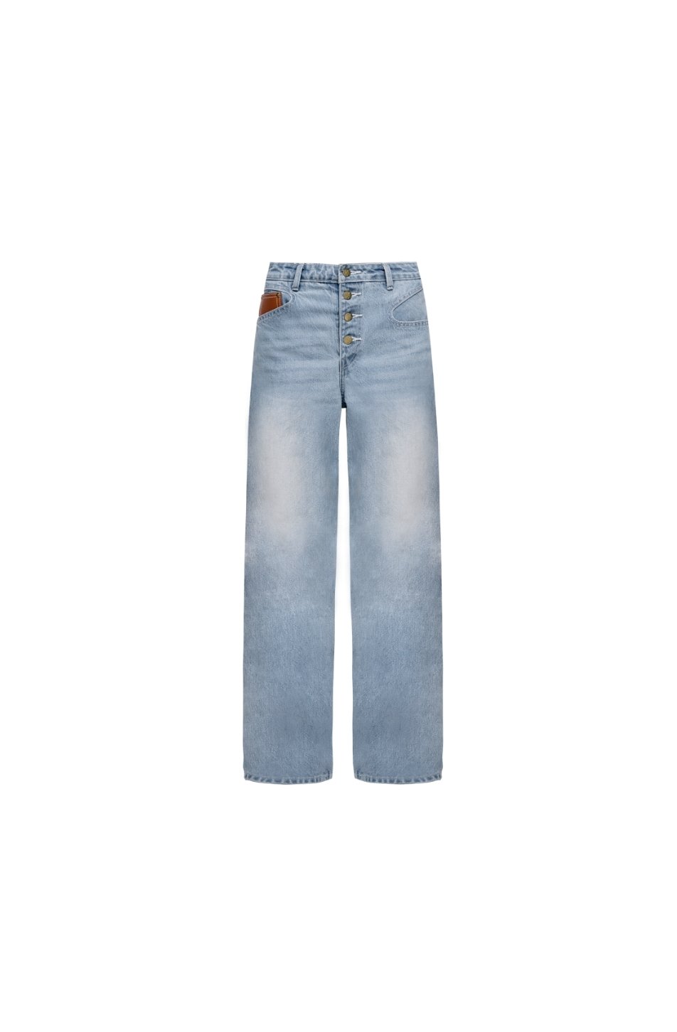 Baggy Button Jeans (จัดส่ง 14/08)