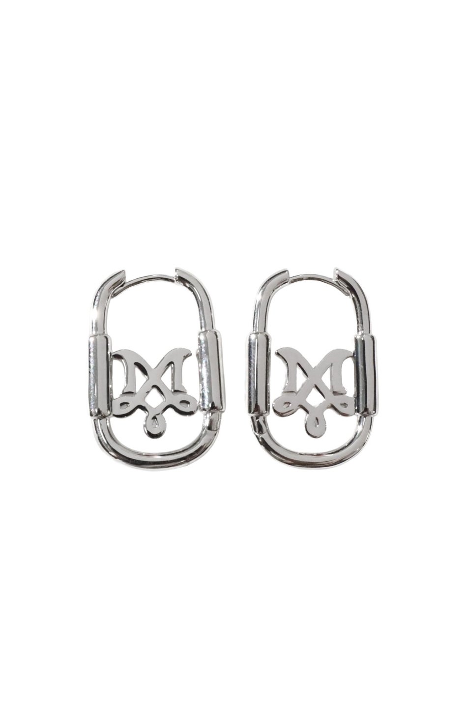 M Oval Hoop Earrings 