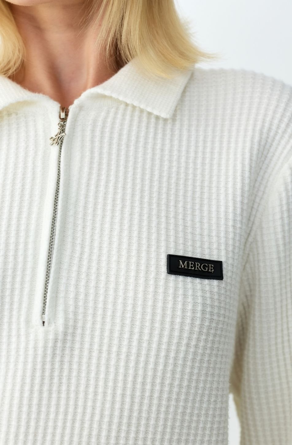Merge Zip Up Knit Polo