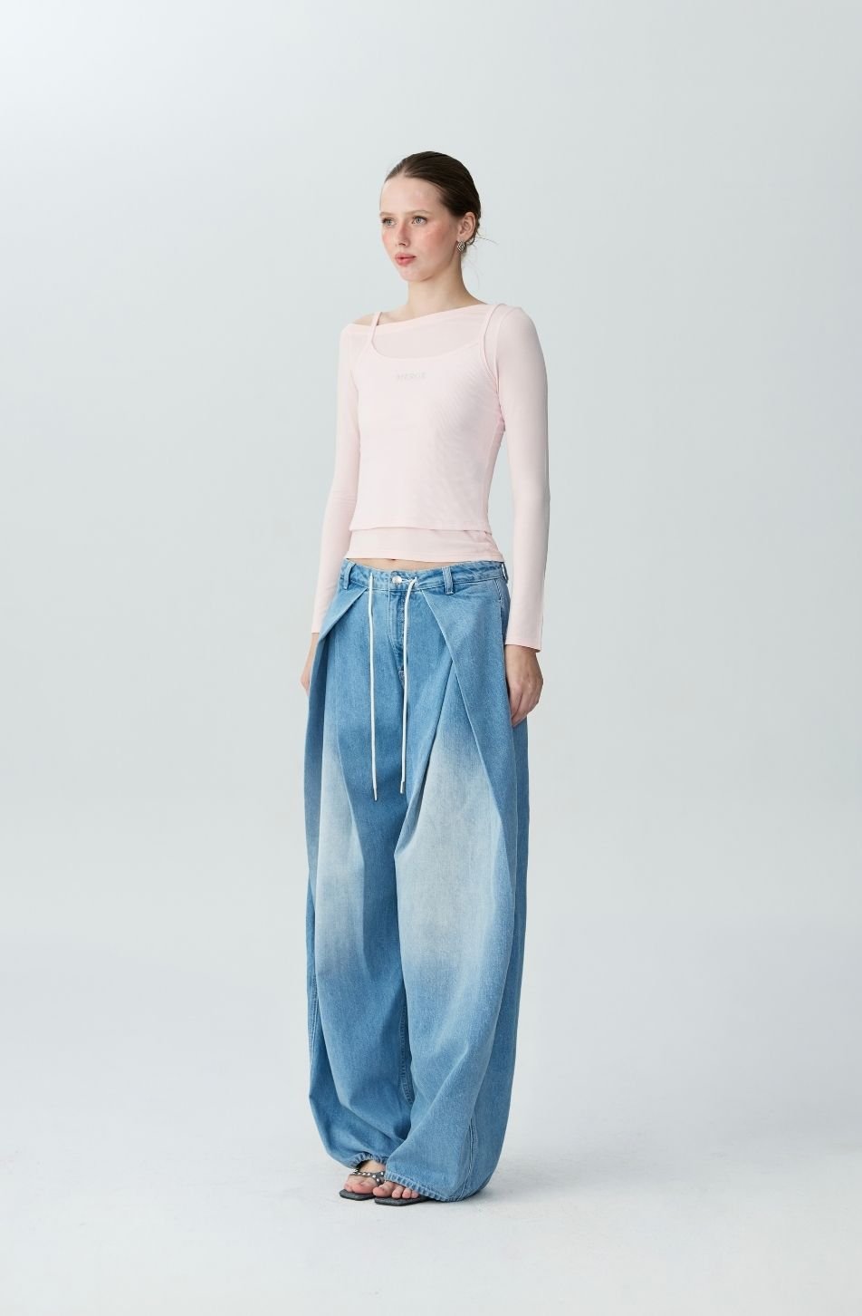 Bubble Barrel Jeans (จัดส่ง 19/11)