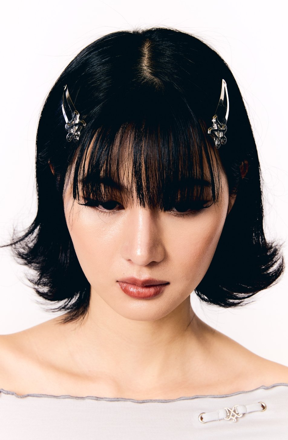 Logo Snap Hair Clips 