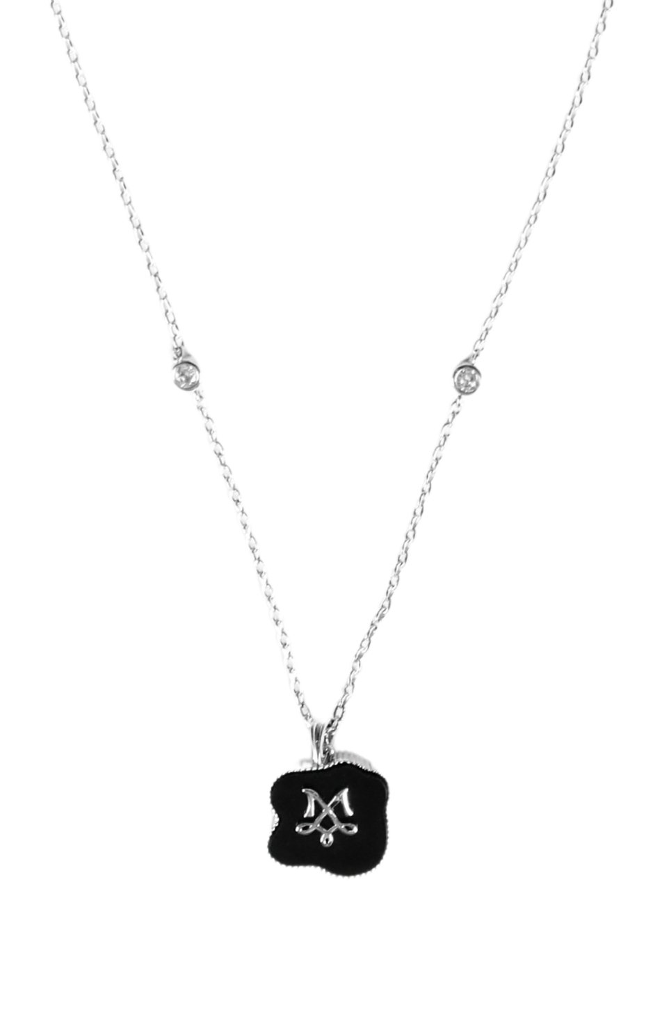 Merge Freeform Necklace (Black Silver จัดส่ง 24/07)