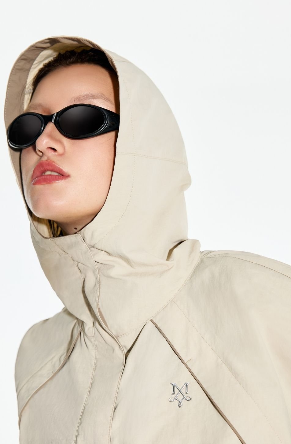 Merge Nylon Cropped Jacket