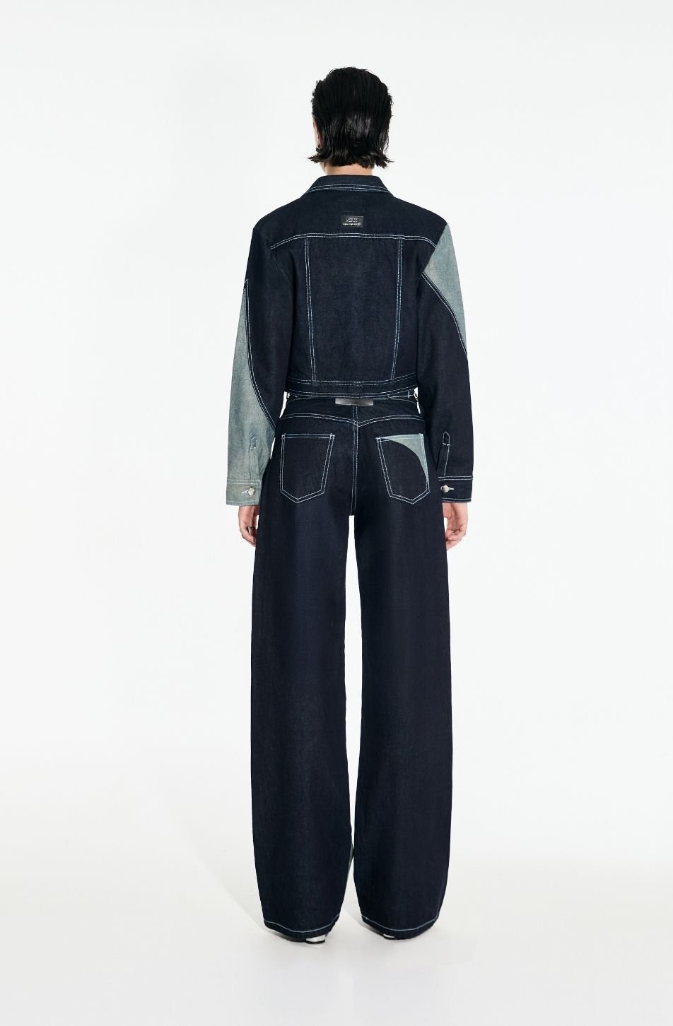 Merge Denim Cropped Jacket