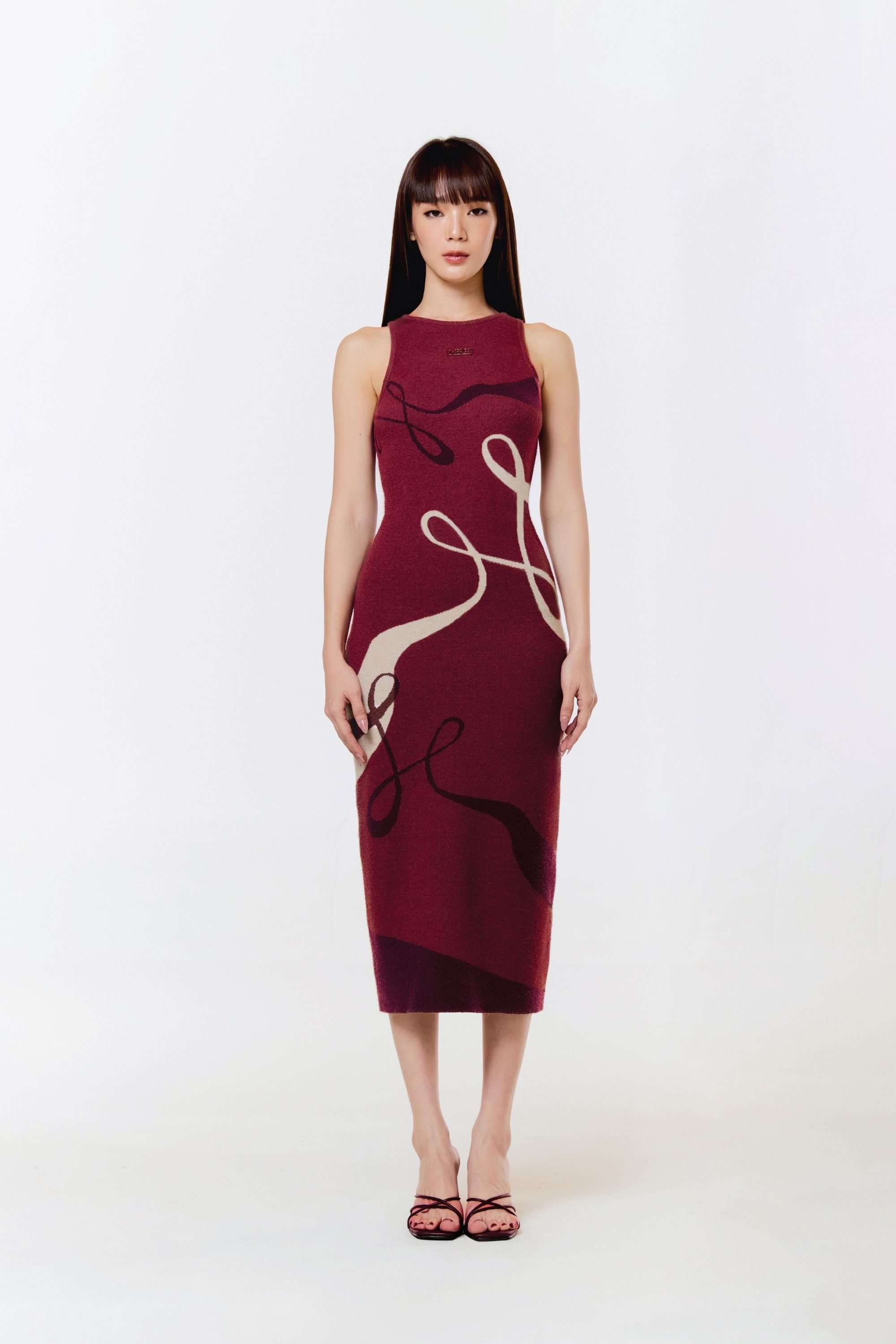 M Line Knit Dress