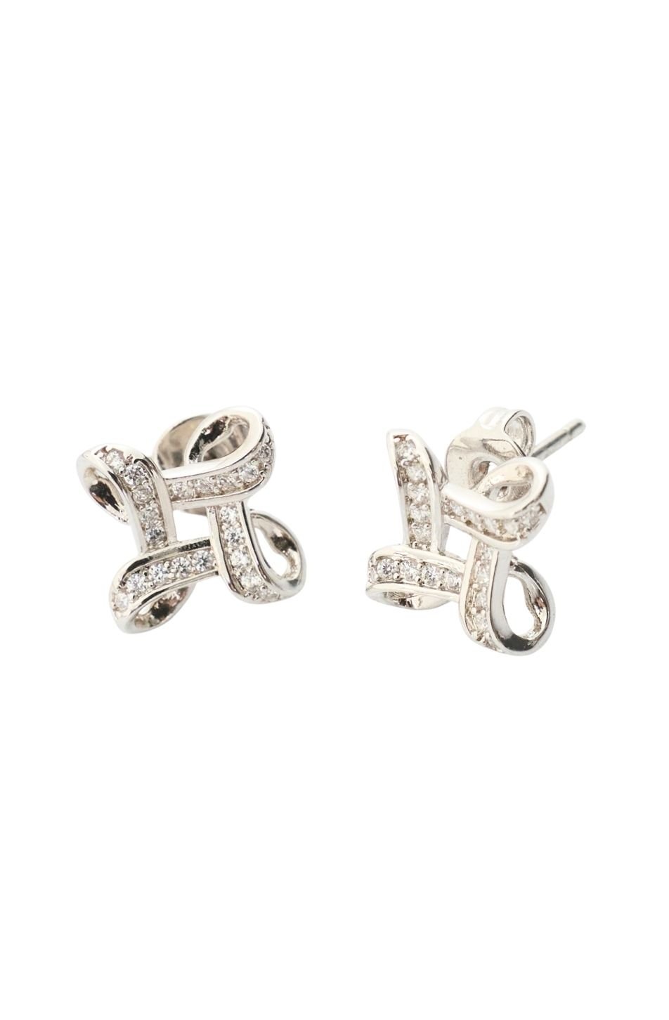 M Logo Earrings (Crystal Whiteจัดส่ง 24/10)