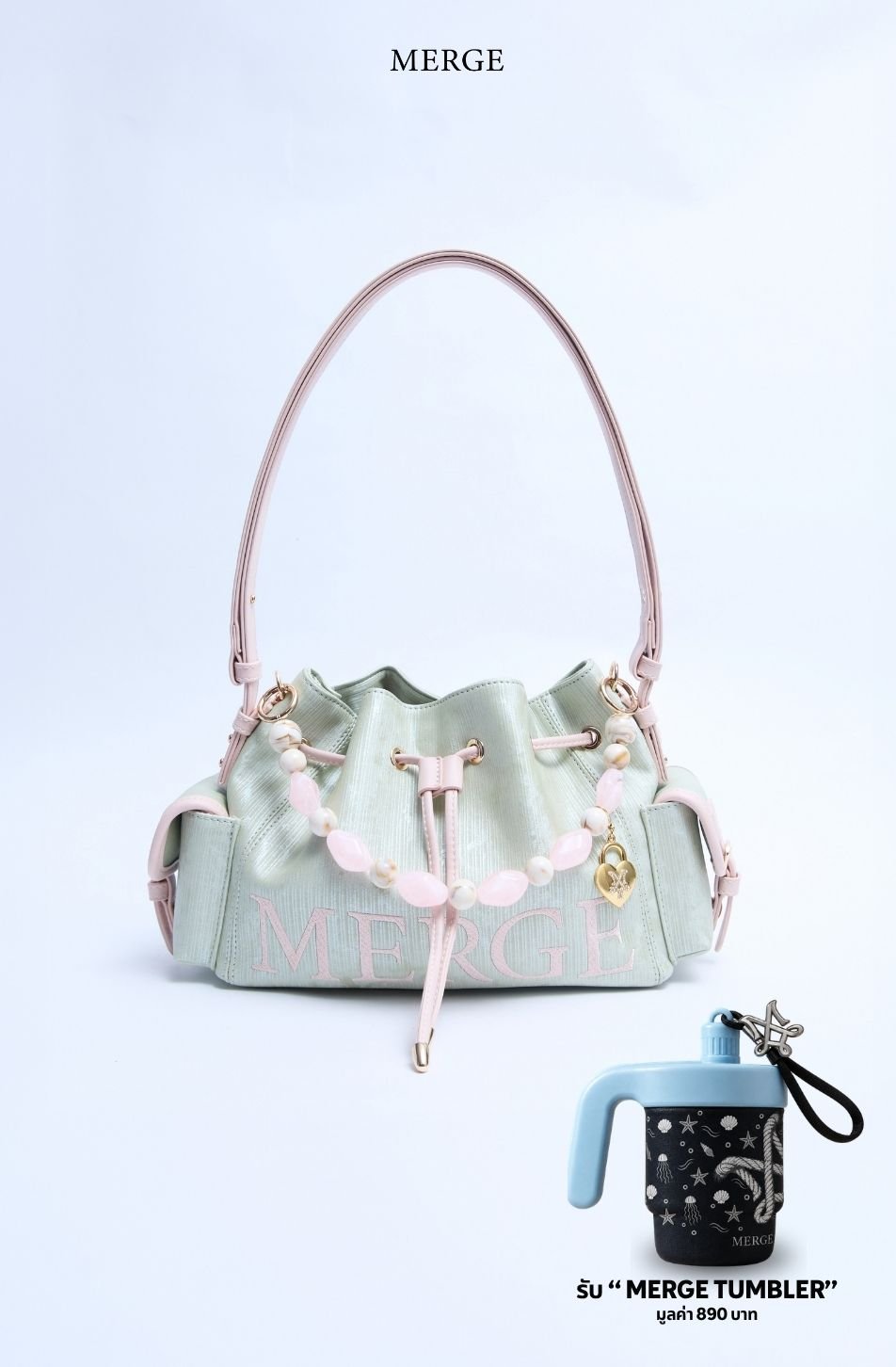 Merge On Time Bag Mini - Coral Green (จัดส่ง 4-6 Nov)