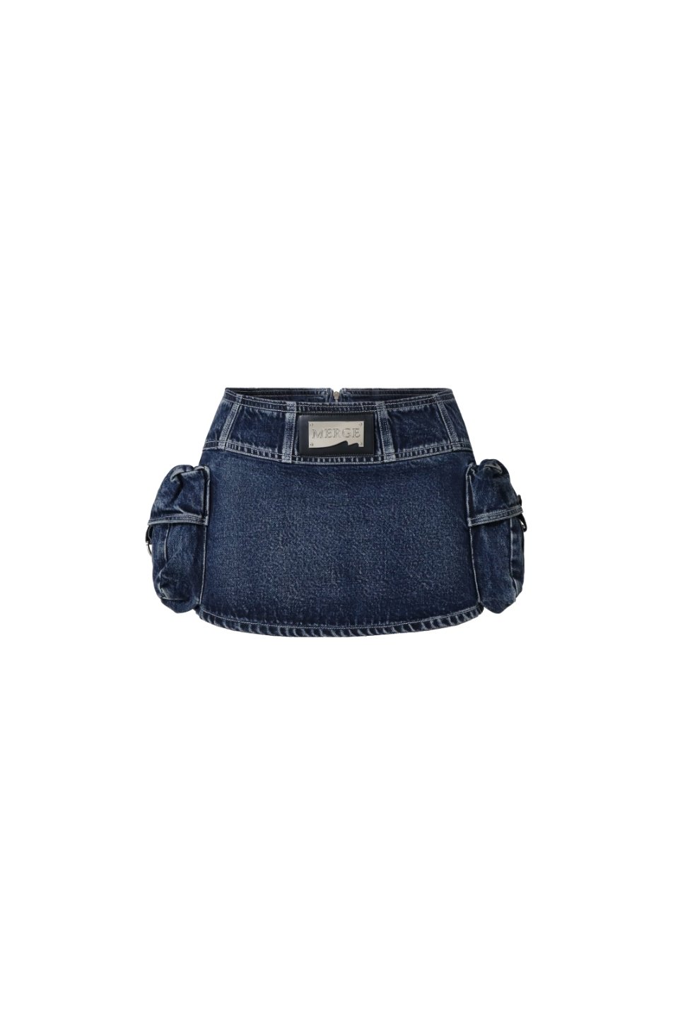 Merge Pocket Denim Skirt