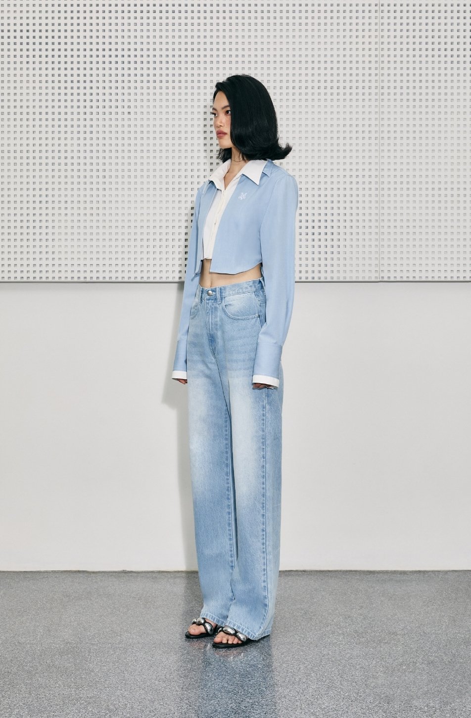 Slim Mid Waist Jeans 03