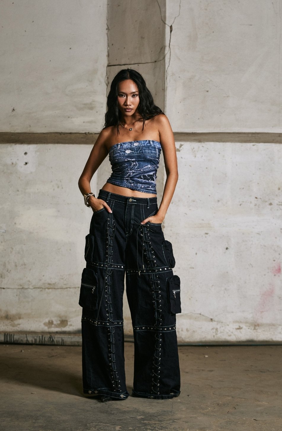 Merge Edgy Denim Cargo