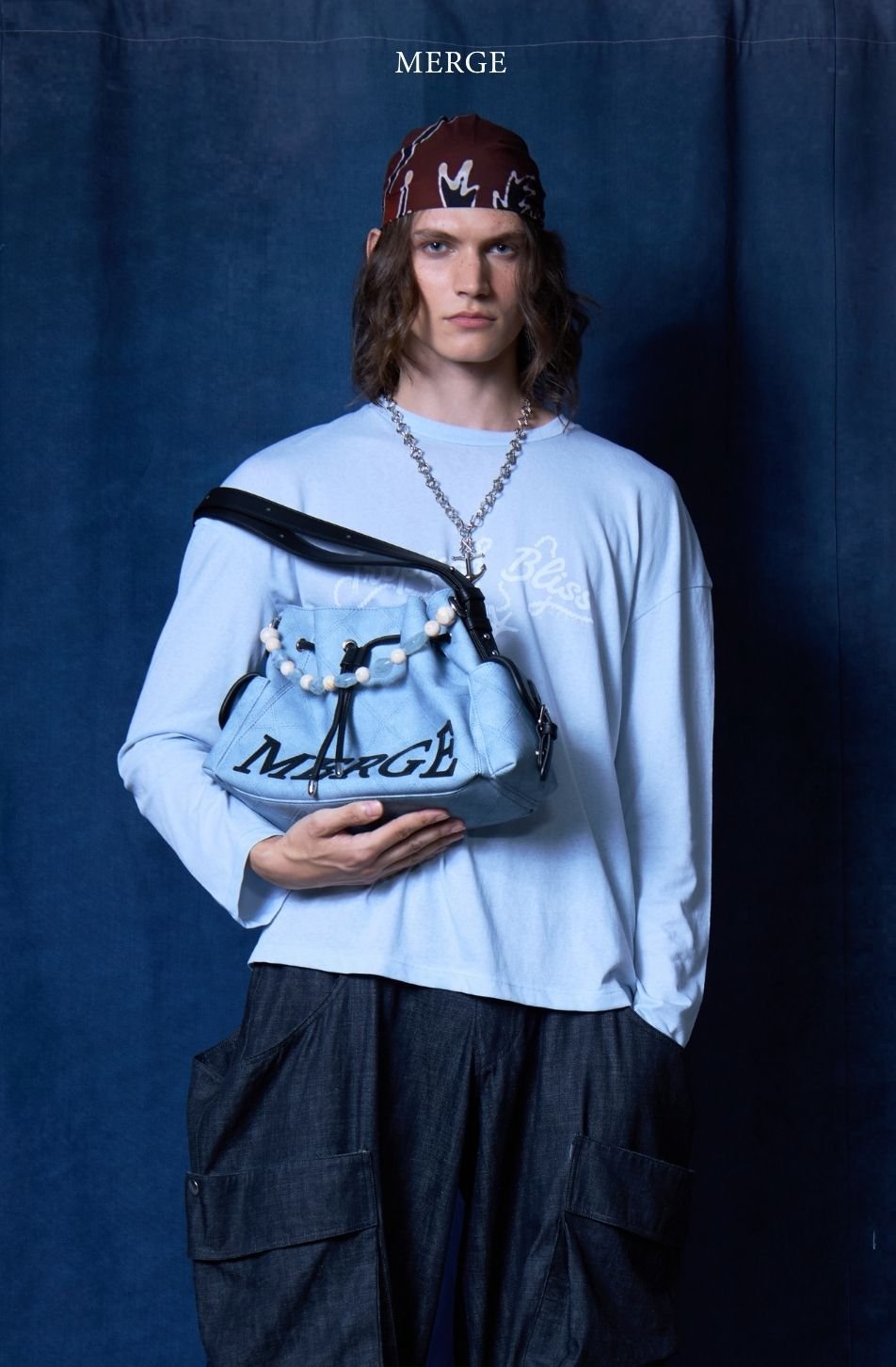 Merge On Time Bag Medium - Misty Blue (จัดส่ง 4-6 Nov)