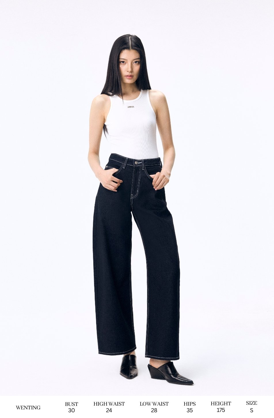 Signature Curve Jeans (Mid Waist) (จัดส่ง 10/06)