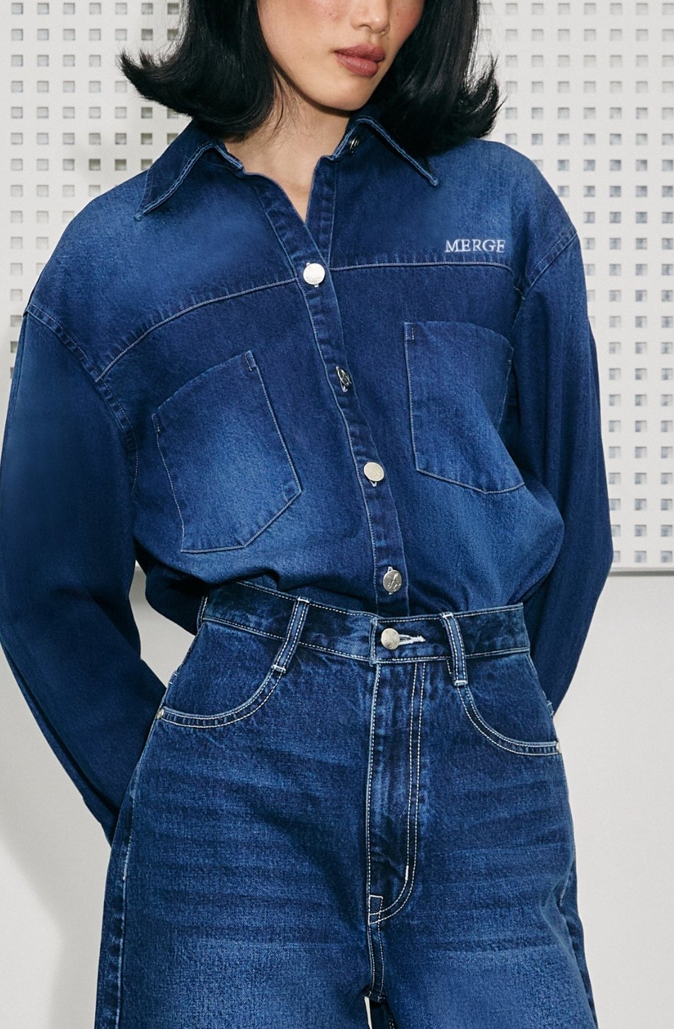 Merge Even Denim Shirt
