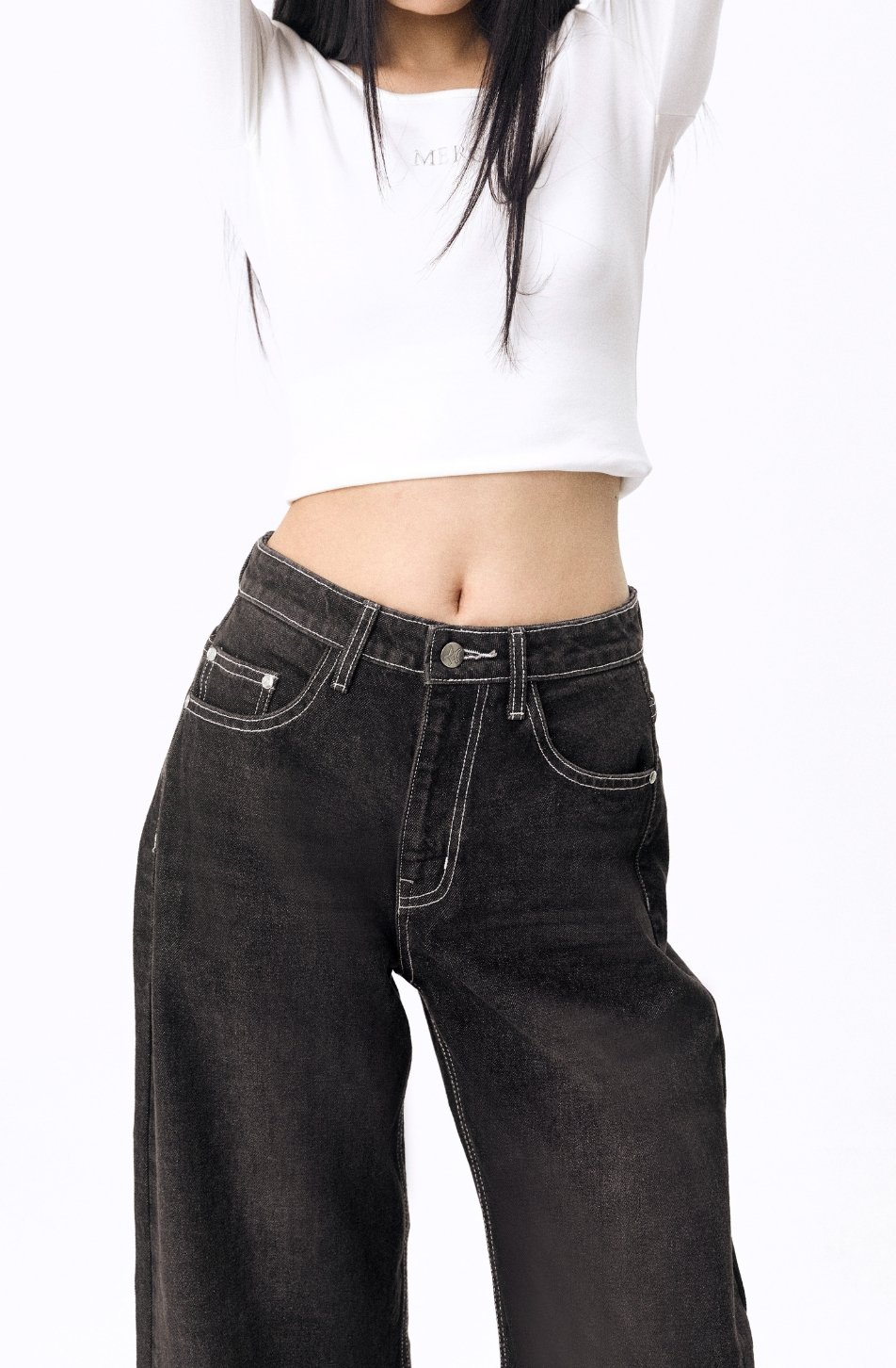 Signature Curve Jeans (Mid Waist) (จัดส่ง 10/06)
