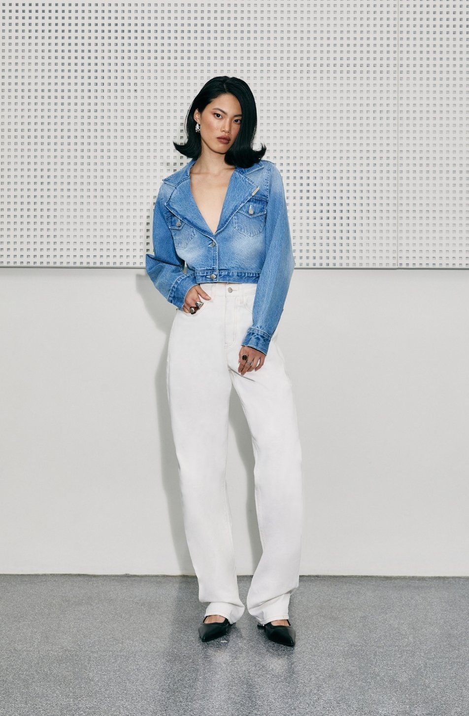 Miranda Denim Crop Jacket
