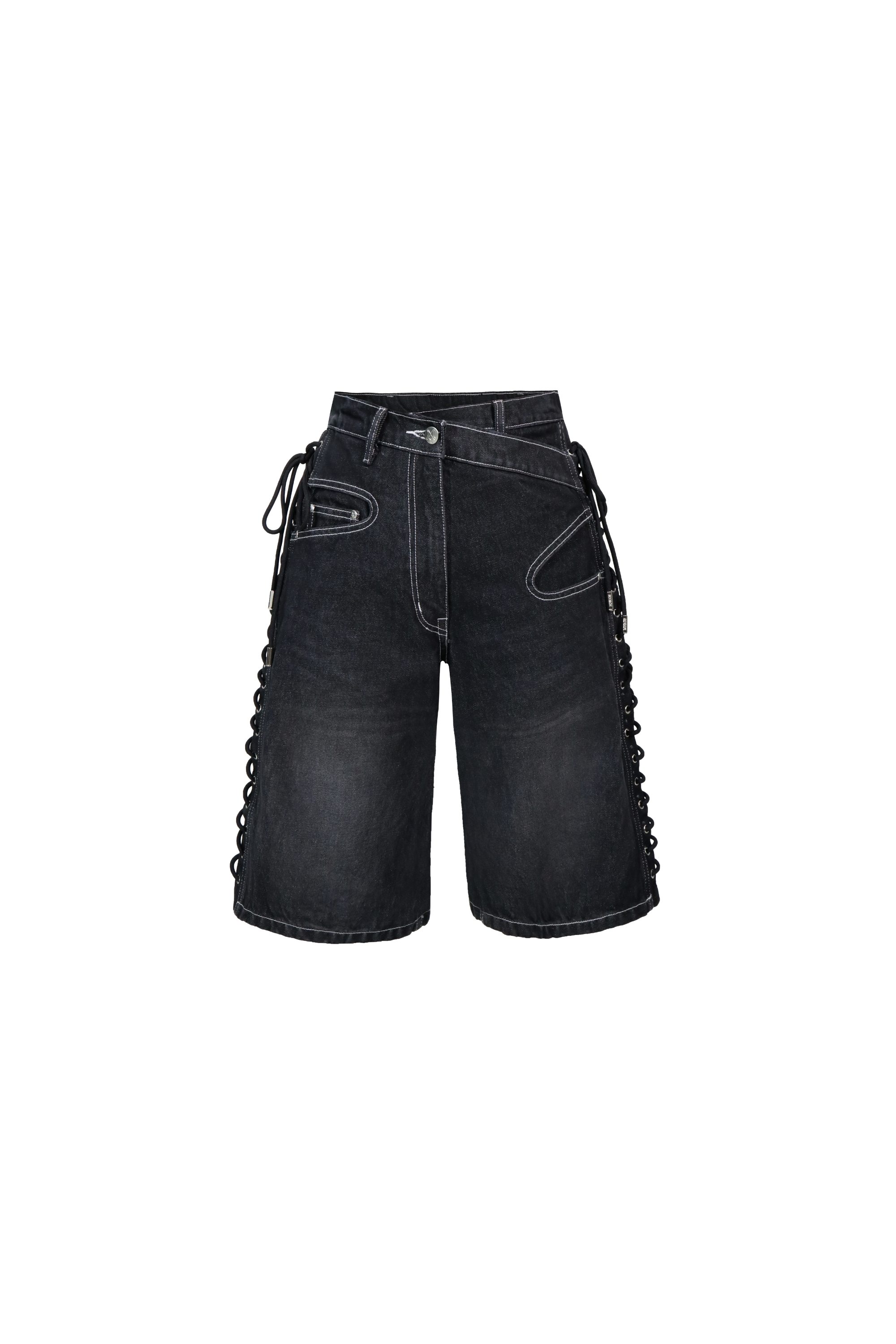 Merge Lacing Denim Jorts